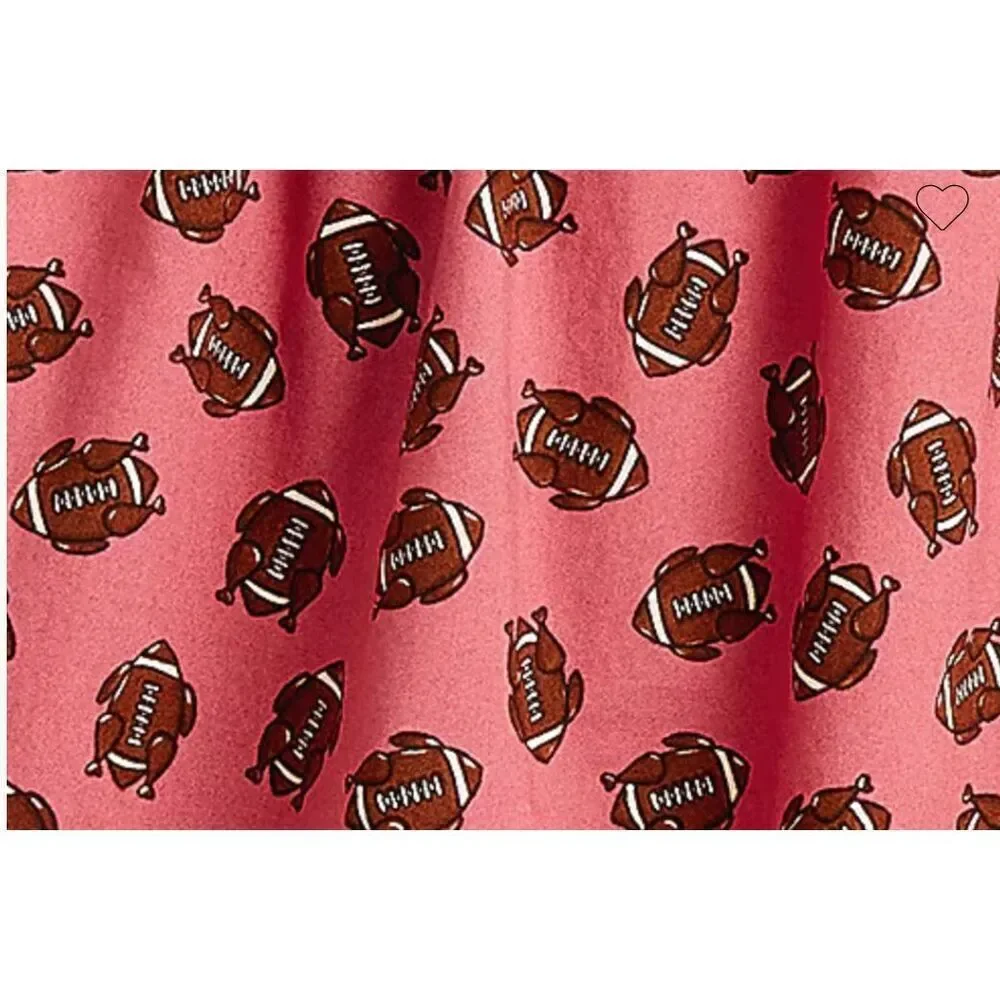 J. Crew Men’s Thanksgiving Football Cotton Poplin Woven Boxer Briefs Large, NWT